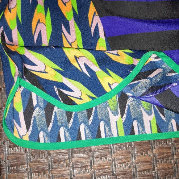 Bar III Colorful Boho Printed Racerback Tanktop Mixed Pattern Blouse Women’s XS - Picture 9 of 11